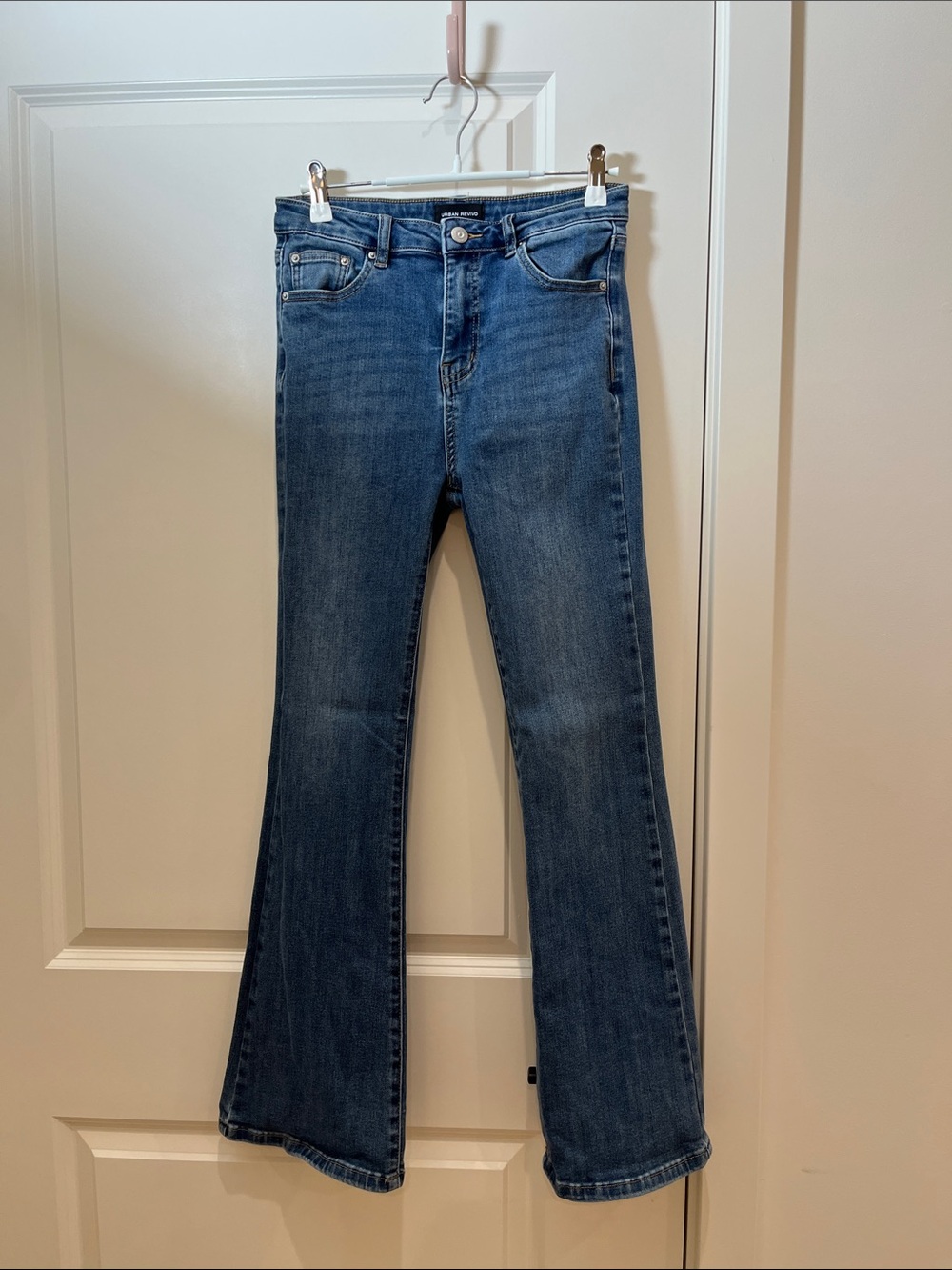 High-Rise Blue Flare Jeans - Timeless Women's Denim